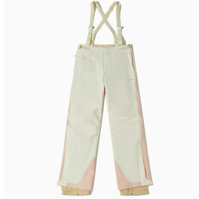 LITAN -  Macaron  faux two-piece Snow Bibs --Women's