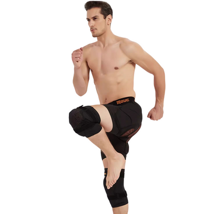 Doorek - BLACK Protection Shorts Unisex Hip Pads - Men's