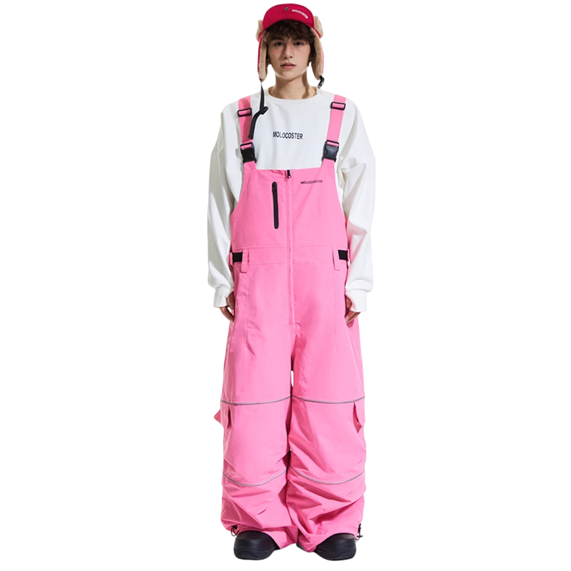 Petos holgados reflectantes de hip hop Molocoster para hombre 
