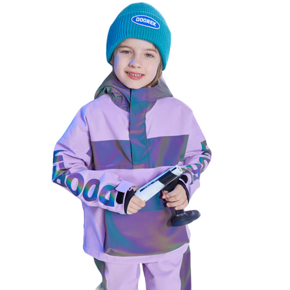 Doorek - Sky Blue Stripe Kids Reflective Suit