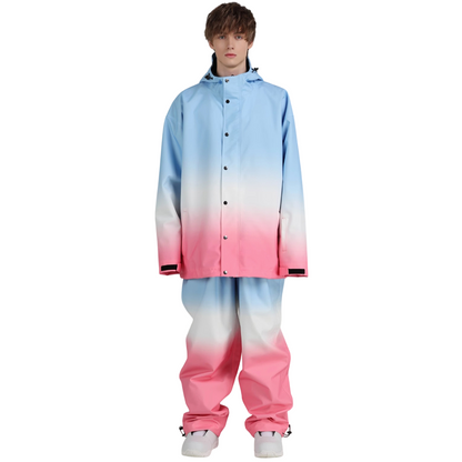 Searipe -Blue gradient Snow Suit --Men's