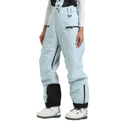 Gsou Snow-Insulated Baggy Snow Pants With Detachable Suspenders --Women's