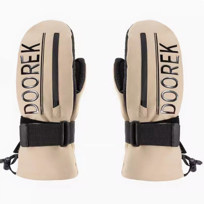 Doorek -Simple and Colorful Ski gloves with built-in wrist guards