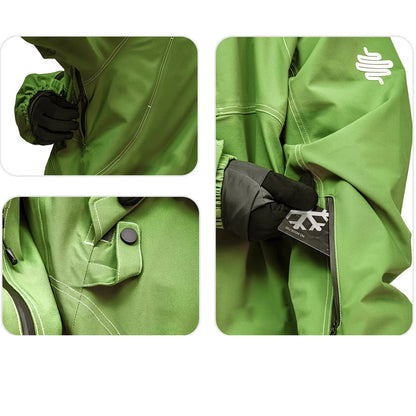 LITAN - Gree&blue Soft Shell Pullover - Women's
