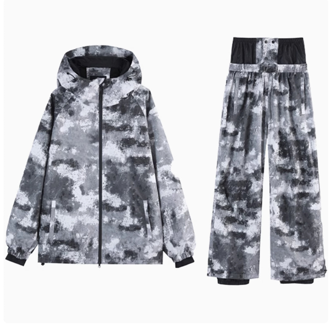 Doorek - Retro tie-dye snowsuit --Women's