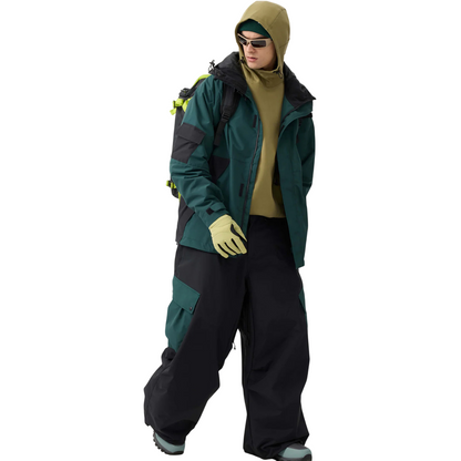 Gsou Snow- Color-Blocked Cargo Pocket Baggy Snow Pants--Men's