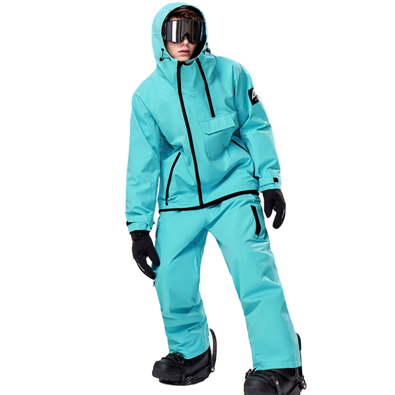 RenChill 3LVibrant Tiffany Blue Beanie Hat Snowsuits--Men's