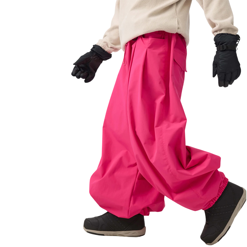 Gsou Snow- Drawstring Baggy Snow Pants --Men's