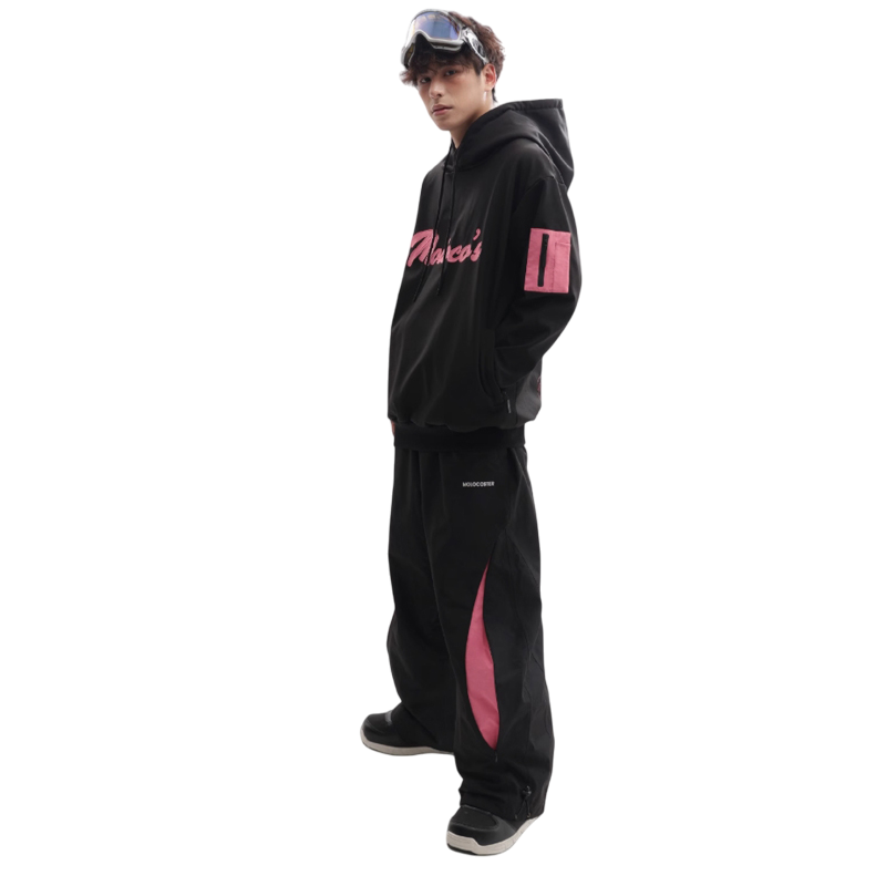 Sudadera con capucha rosa Molocoster para hombre 
