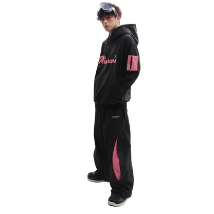 Sudadera con capucha rosa Molocoster para hombre 