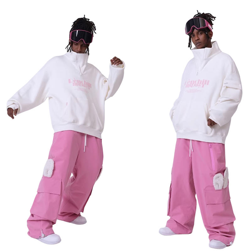 RenChill American big bow Motion Bunny Snow Pants--Men's