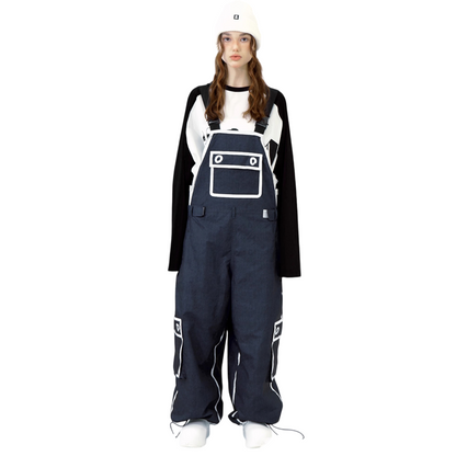 Hellystudio -Graffiti Cowboy Bib Pants --Men's