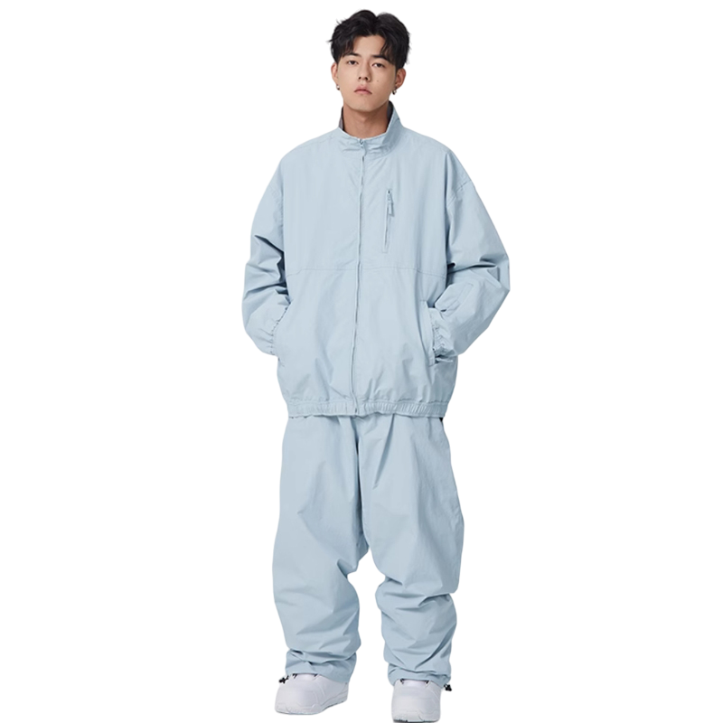 Searipe - Baggy Style Monochrome Shell Snow Suit - Women's