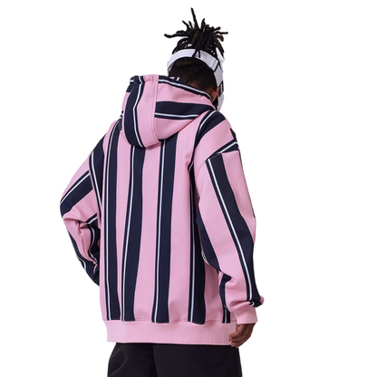 Sudadera con capucha de snowboard a rayas de invierno RenChill para hombre 