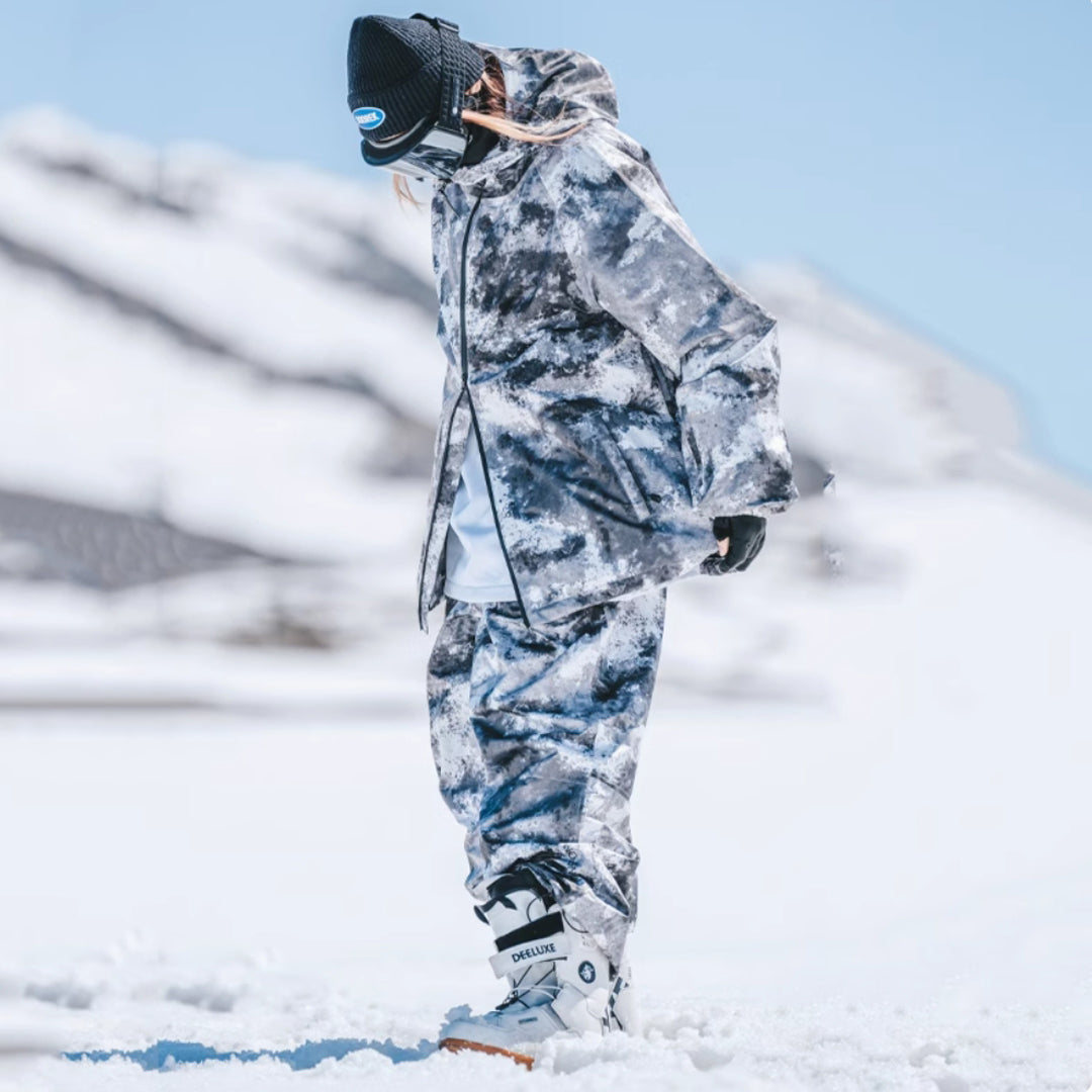 Doorek - Retro tie-dye snowsuit --Women's