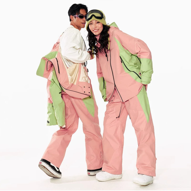 LITAN -  Outdoor pink 3L ski Pants --Men's