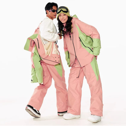 LITAN -  Outdoor pink 3L ski Pants --Men's