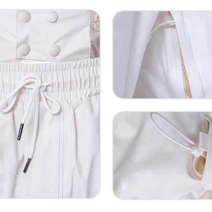LITAN - White Baggy Snow Pants --Women's