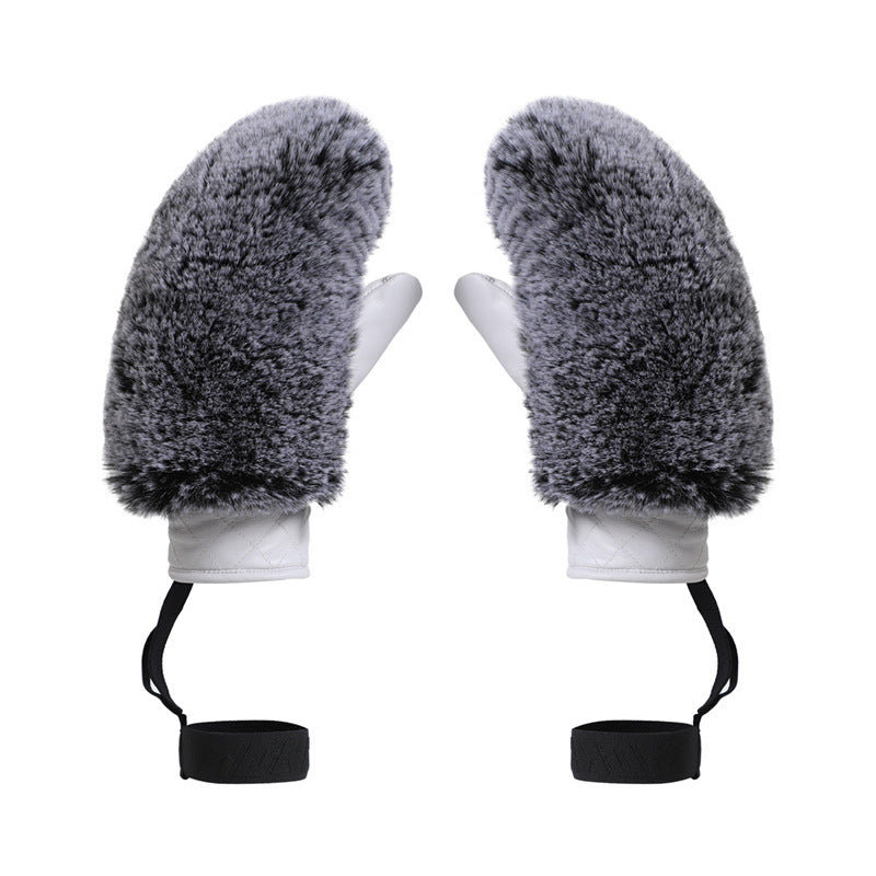 Gsou Snow- Elegant Faux-Fur Mittens