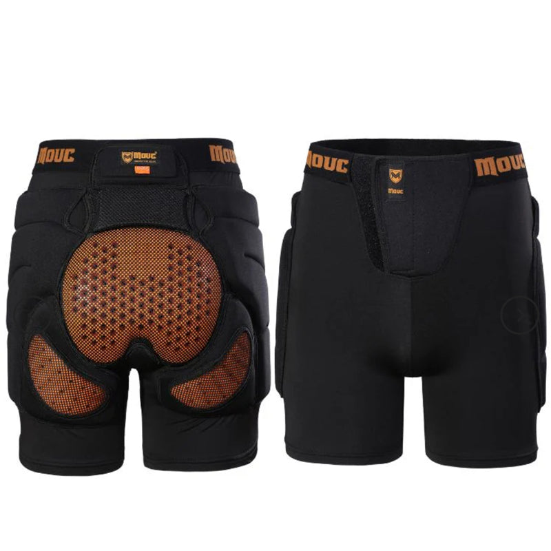 Doorek - BLACK Protection Shorts Unisex Hip Pads - Men's