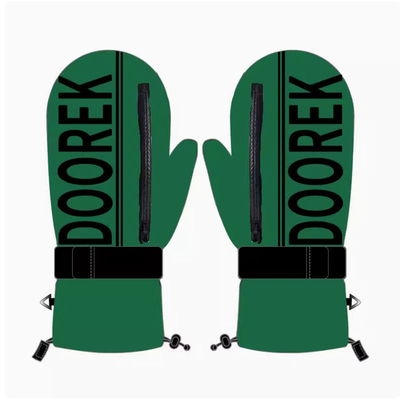 Doorek -Simple and Colorful Ski gloves with built-in wrist guards