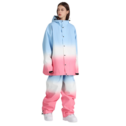 Searipe -Blue gradient Snow Suit --Men's