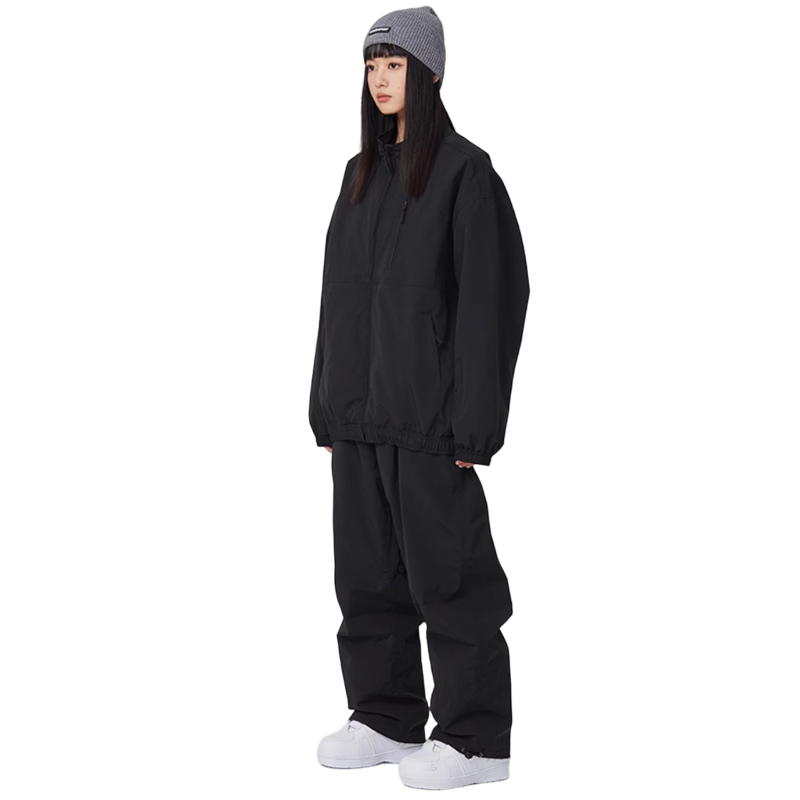 Searipe - Baggy Style Monochrome Shell Snow Suit - Women's