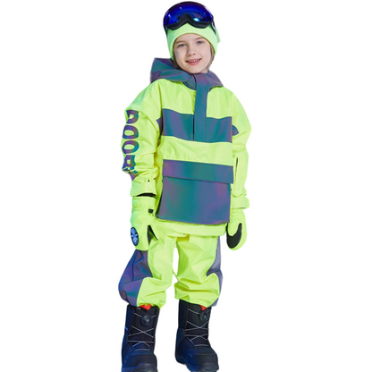 Doorek - Sky Blue Stripe Kids Reflective Suit