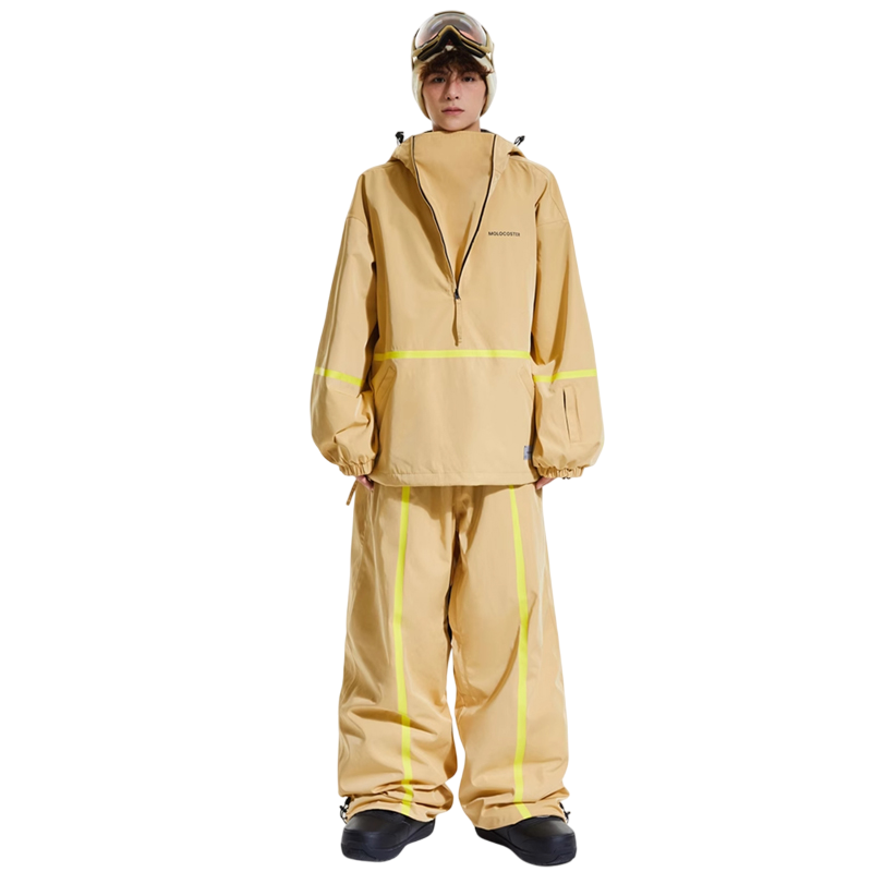 Molocoster Fluorescent striped ski suit--Men's