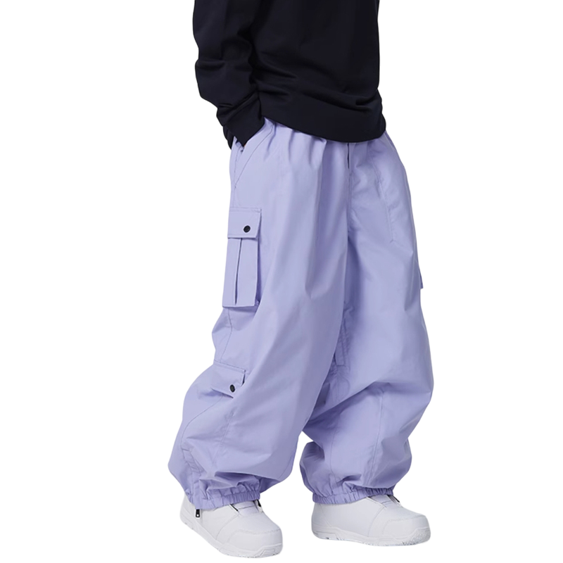 Searipe - 3L Monochrome Baggy Cargo Pants - Women's