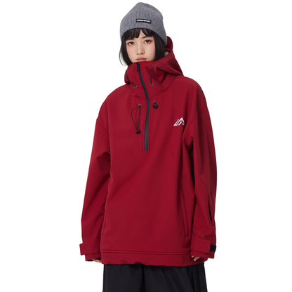 Searipe -Basic Half-Zip Insulated Hoodie --Women's