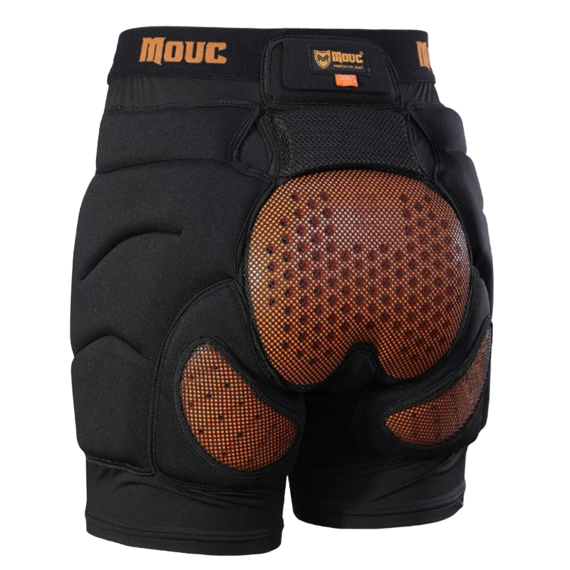 Doorek - BLACK Protection Shorts Unisex Hip Pads - Men's