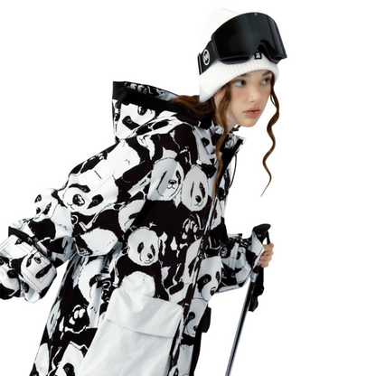 Hellystudio -Panda Snow Pullover Jacket  --Women's