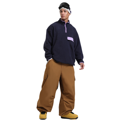 Gsou Snow-Wear-resistant Waterproof Baggy Snow Pants --Men's