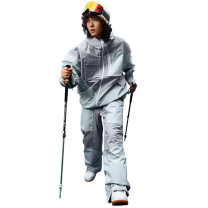 Nowinsnow - Classic Colorblock baggy Snow Pants --Women's