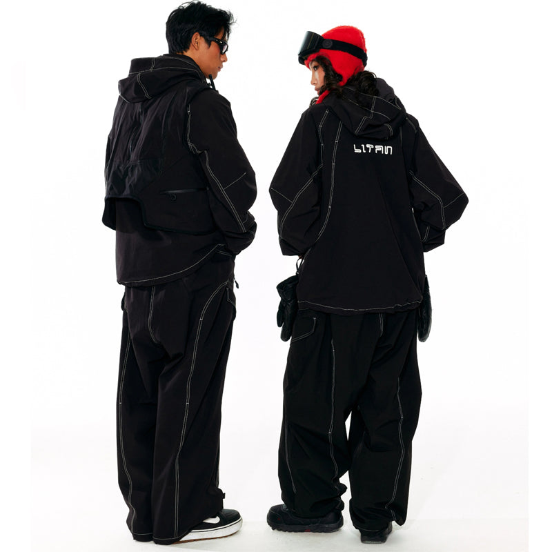LITAN - Black Soft Shell Pullover --Women's