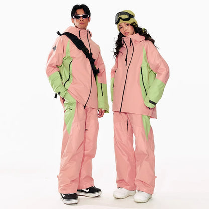 LITAN -  Outdoor pink 3L ski Pants --Men's