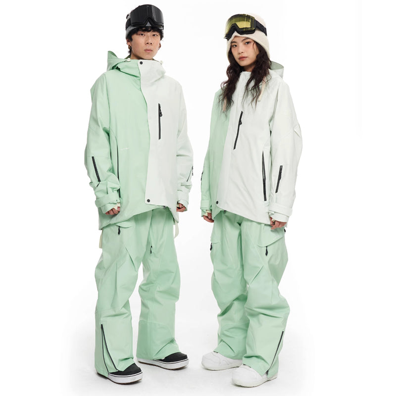 LITAN - Macarons Gradient Color Mountain Snow Jacket--Men's
