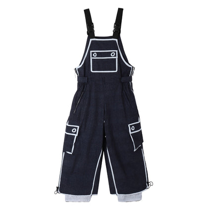 Hellystudio -Graffiti Cowboy Bib Pants --Women's