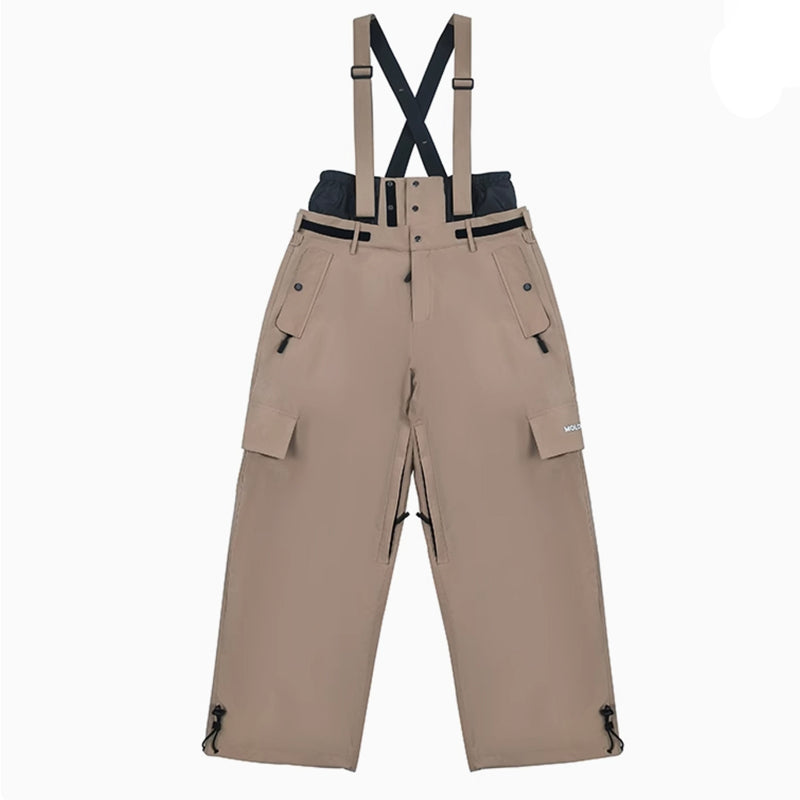 Molocoster Street free style ski bibs--Men's