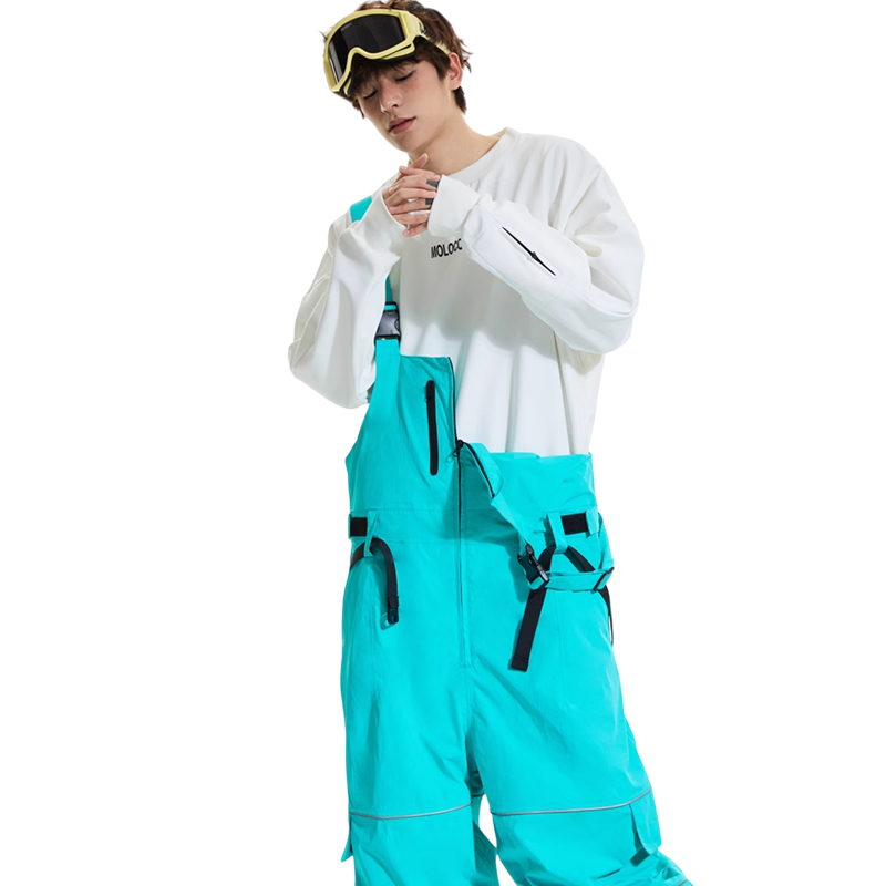 Petos holgados reflectantes de hip hop Molocoster para hombre 