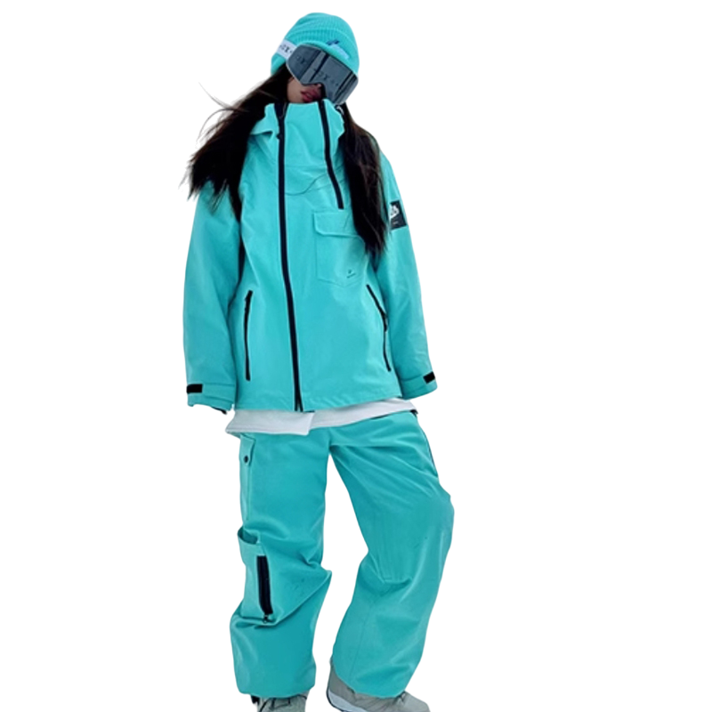 RenChill 3LVibrant Tiffany Blue Beanie Hat Snowsuits--Men's