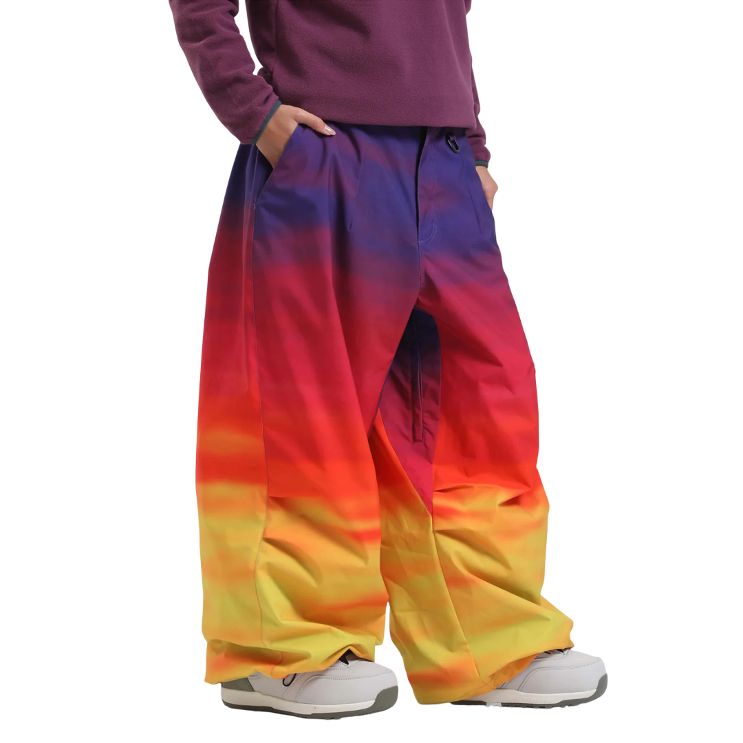 Gsou Snow- Rainbow Baggy Snow Pants--Men's