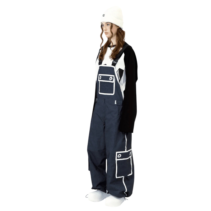 Hellystudio -Graffiti Cowboy Bib Pants --Women's