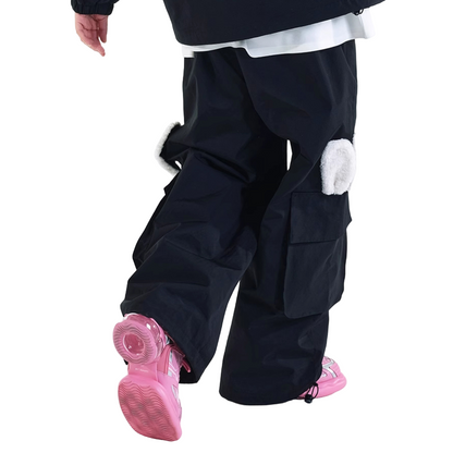 RenChill American big bow Motion Bunny Snow Pants--Men's