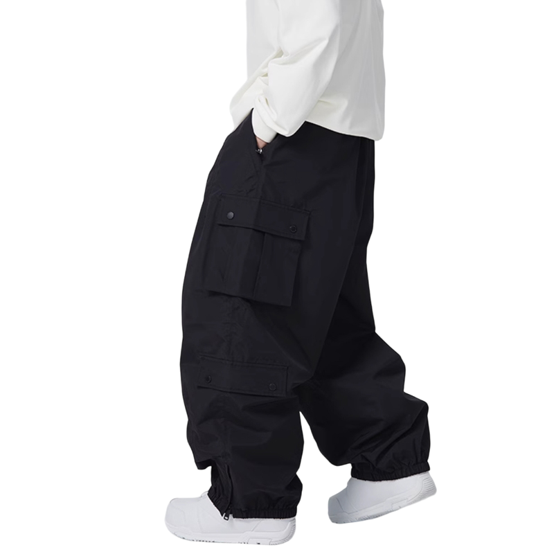 Searipe - 3L Monochrome Baggy Cargo Pants - Women's