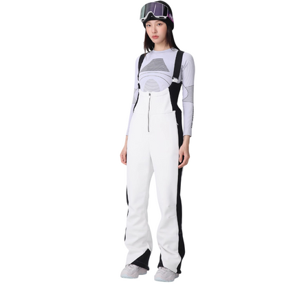 Searipe -Women's Stretch side contrast snow Bibs