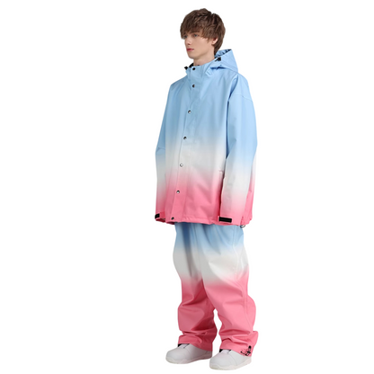 Searipe -Blue gradient Snow Suit --Men's