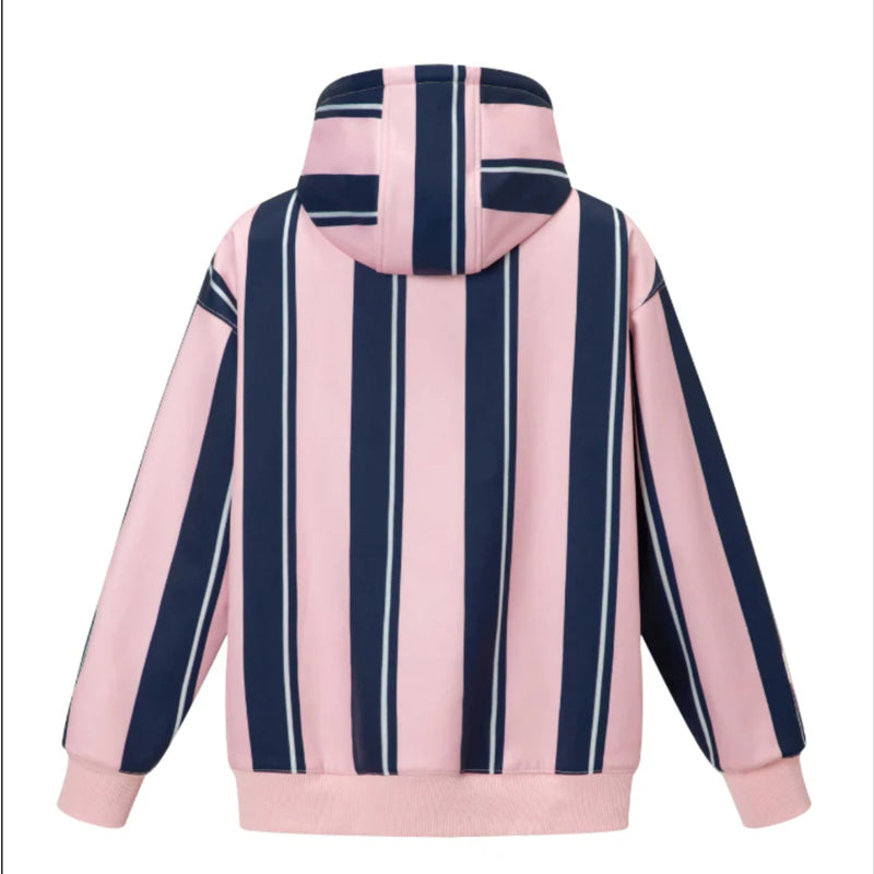 Sudadera con capucha de snowboard a rayas de invierno RenChill para hombre 