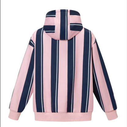 Sudadera con capucha de snowboard a rayas de invierno RenChill para hombre 